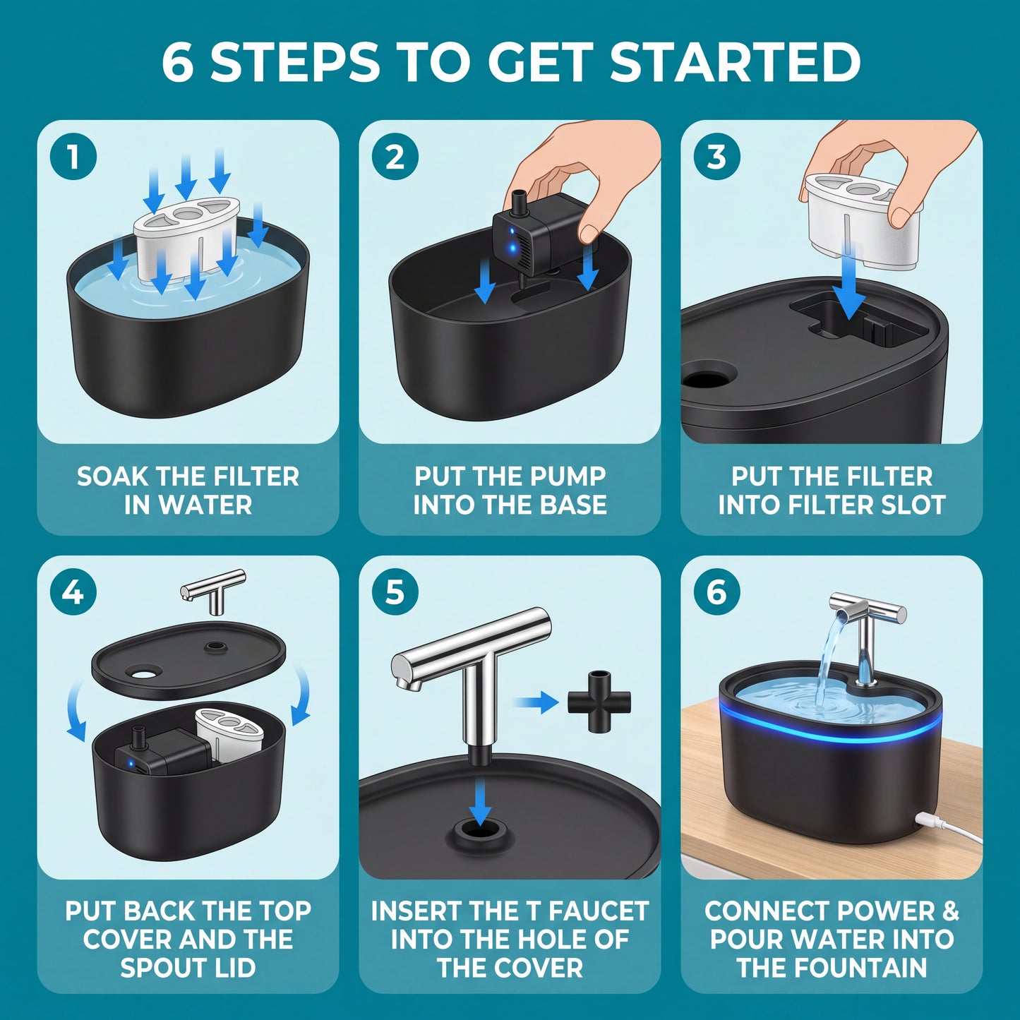 Vale & Paw - Pet Water Fountain - 50% OFF + FREE GIFTS